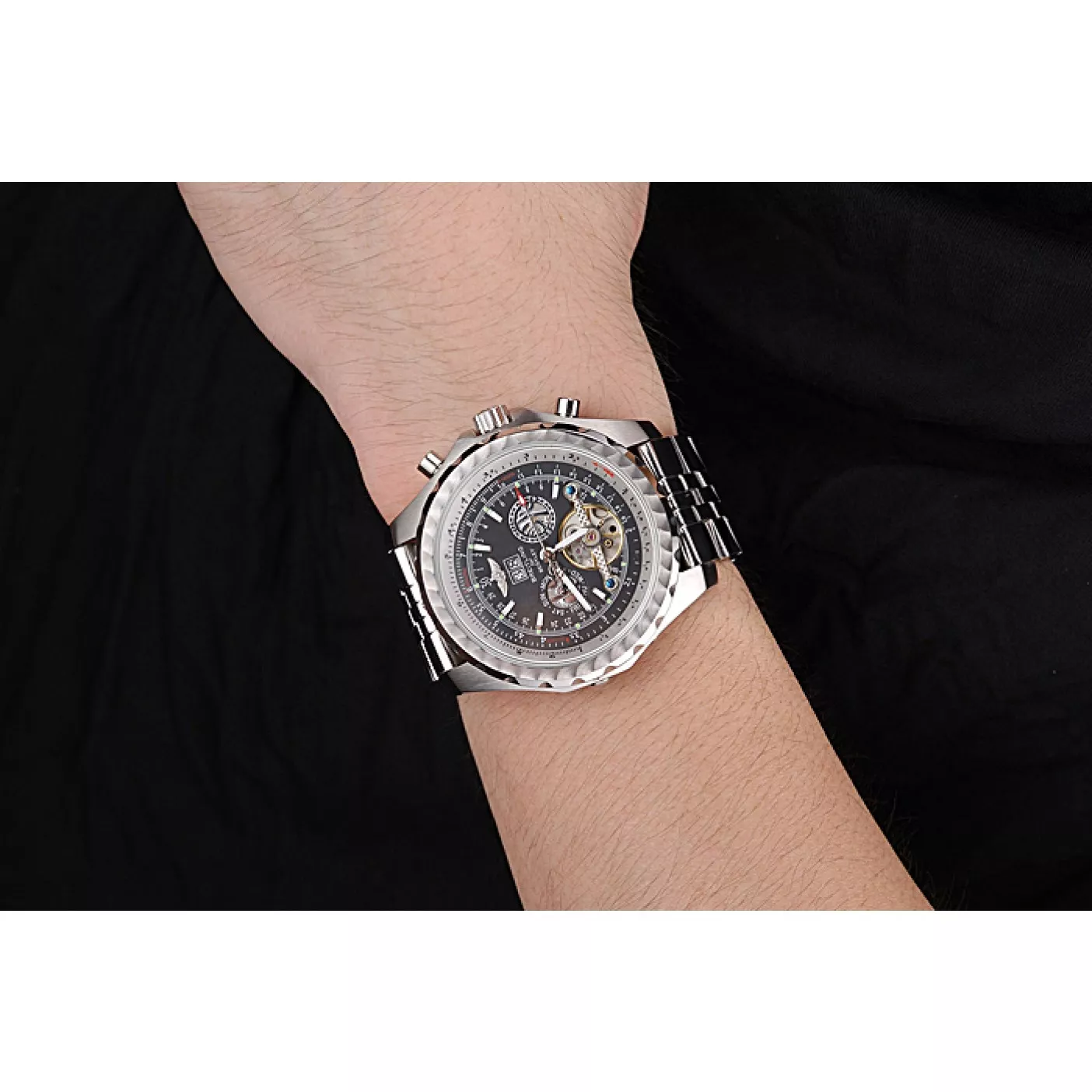 Affordable Breitling Bentley Mulliner Tourbillon Black Dial Stainless Steel Case And Bracelet 622731 0116