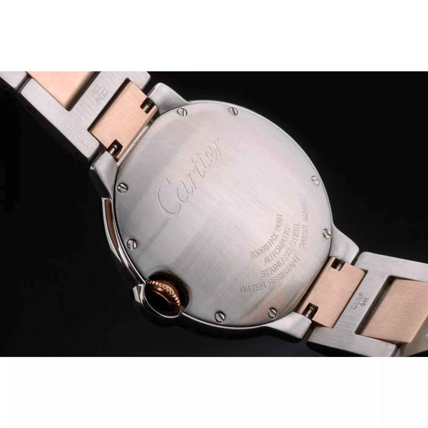 Cheap Cartier Ballon Bleu 42mm White Dial Stainless Steel Case Two Tone Rose Gold Bracelet 0120