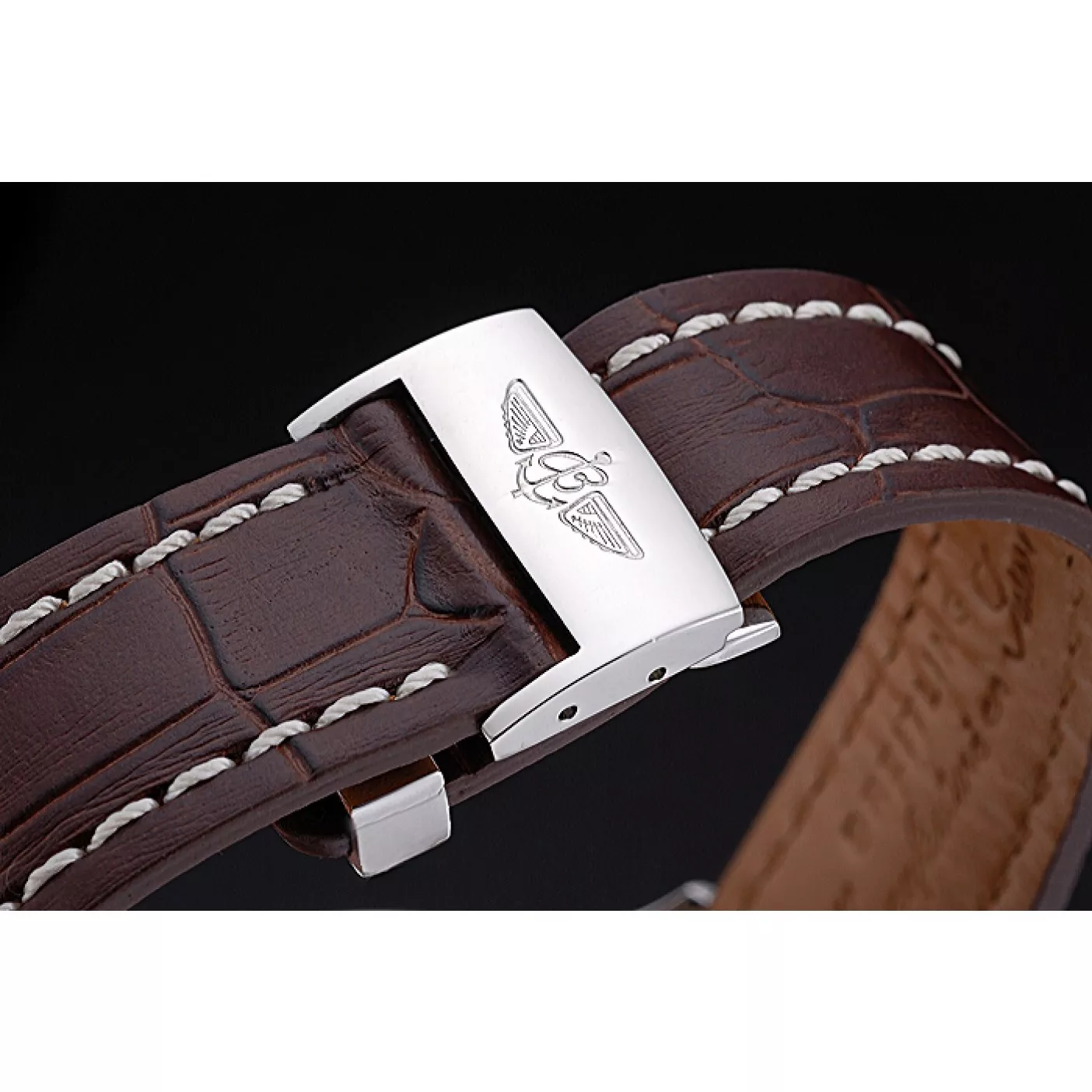 Cheap Breitling Transocean Chronograph White Dial Stainless Steel Case Brown Leather Bracelet 622243 0116