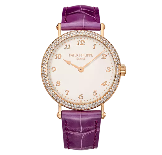 Affordable AAA Replica Patek Philippe Calatrava Rose Diamond Watch 7200 200R-001 0119