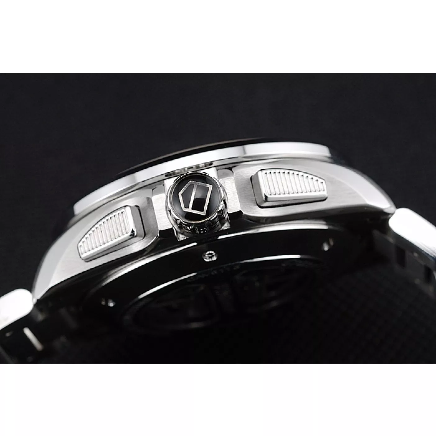 Affordable Tag Heuer Swiss Carrera Tachymeter Bezel Stainless Steel Black Dial 0117