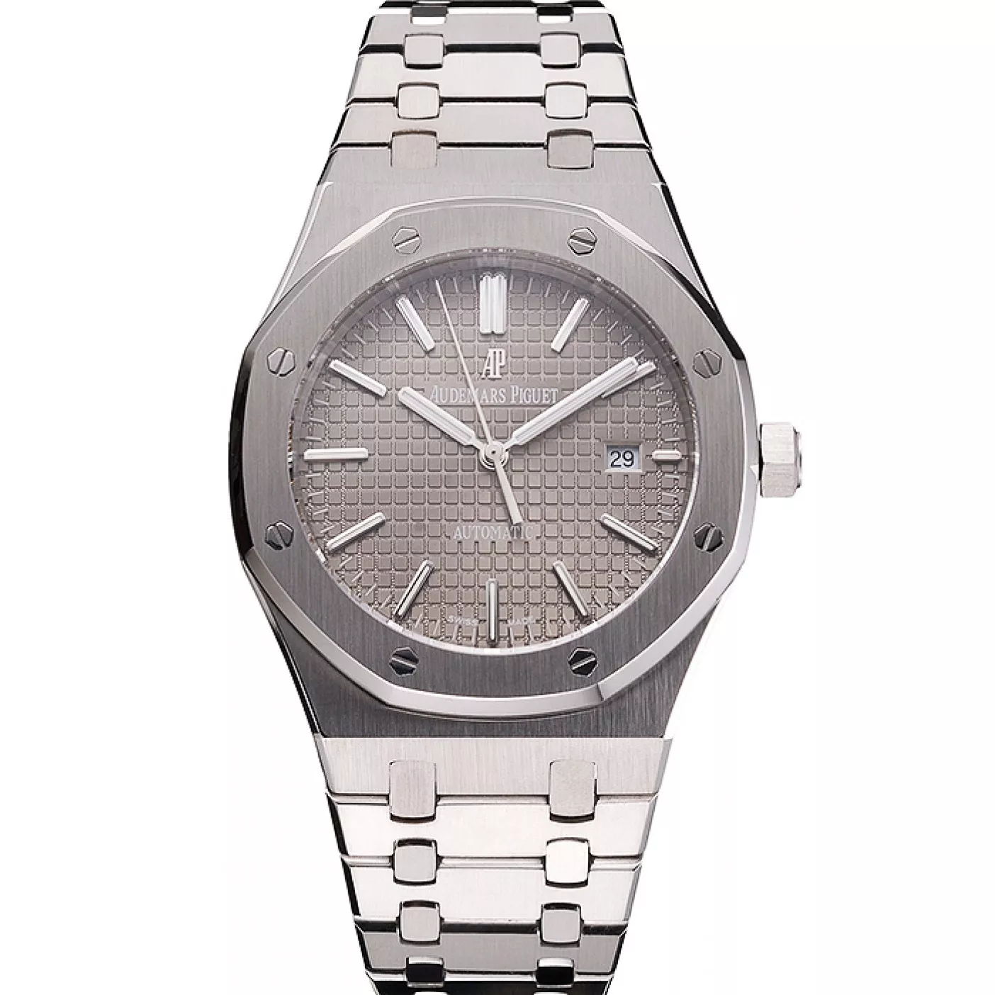 Affordable Swiss Audemars Piguet Royal Oak Silver Dial Stainless Steel Case And Bracelet 0124