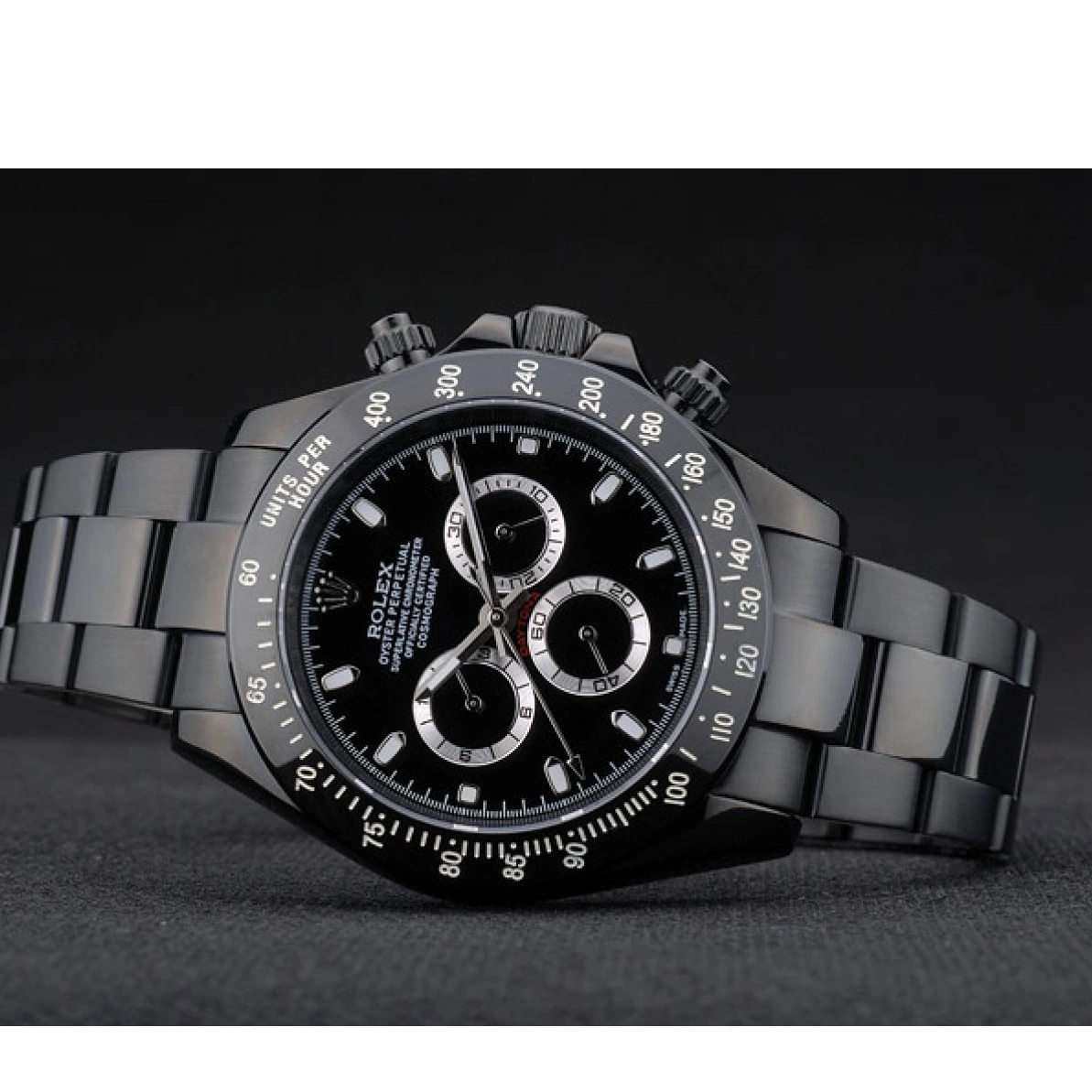 Affordable Steel Black Tachymeter Dial 80247 Plated Daytona Black Rolex Ion Stainless Strap Black 0210