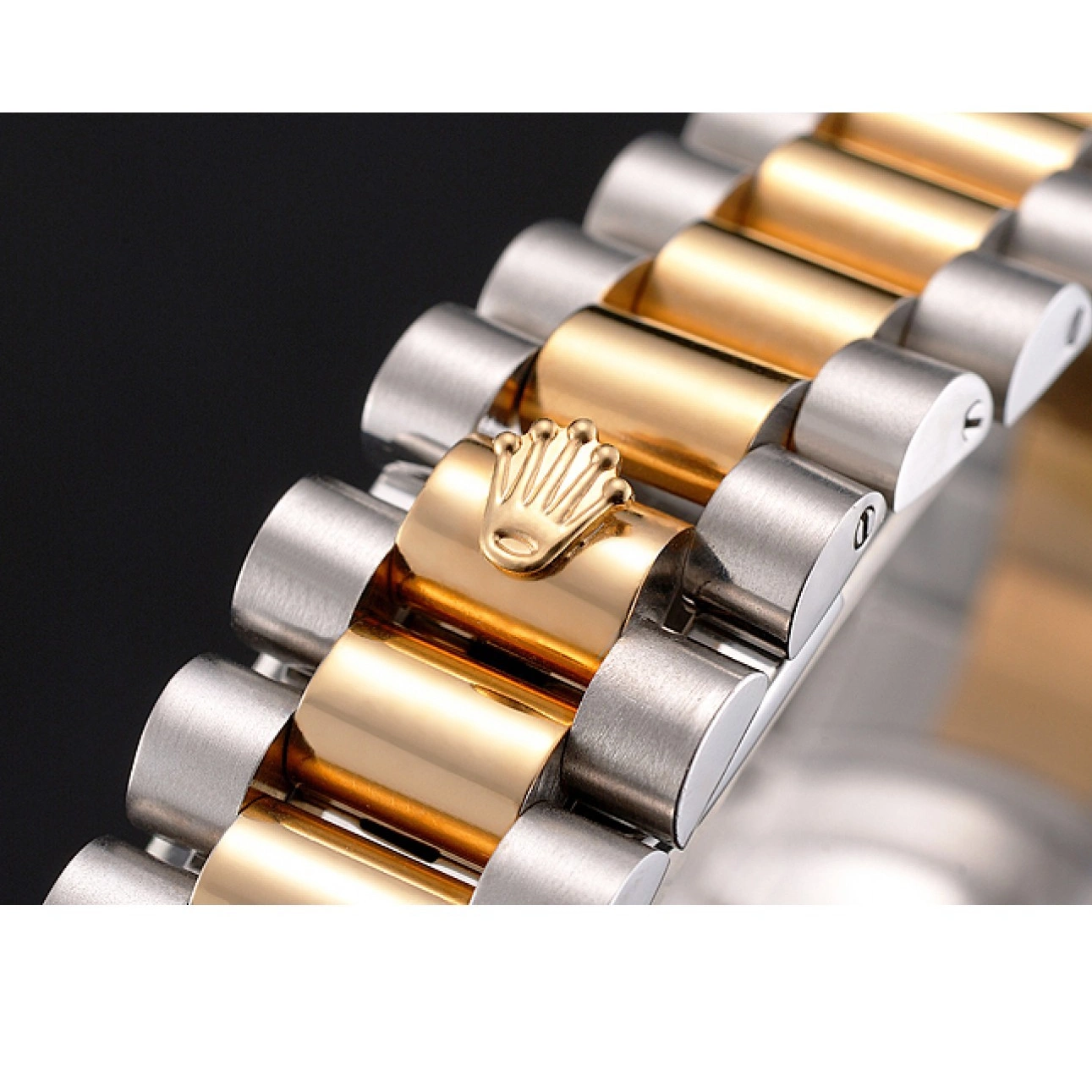 Affordable Two Bezel Tone Swiss Rolex Dial Datejust Steel Case Numerals Bracelet Gold Roman White Stainless 0222