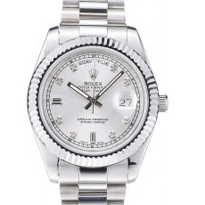 Affordable Steel Polished Day-Date Stainless Dial Rolex Silver 0226