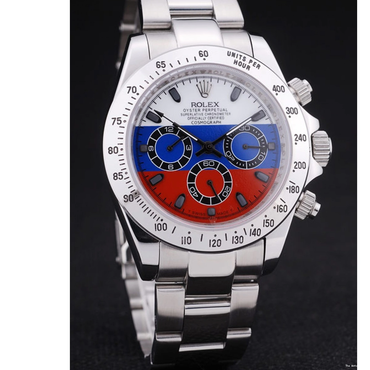 Cheap Bracelet 7473 Daytona Cosmograph Russian Silver Rolex Dial Flag 0210