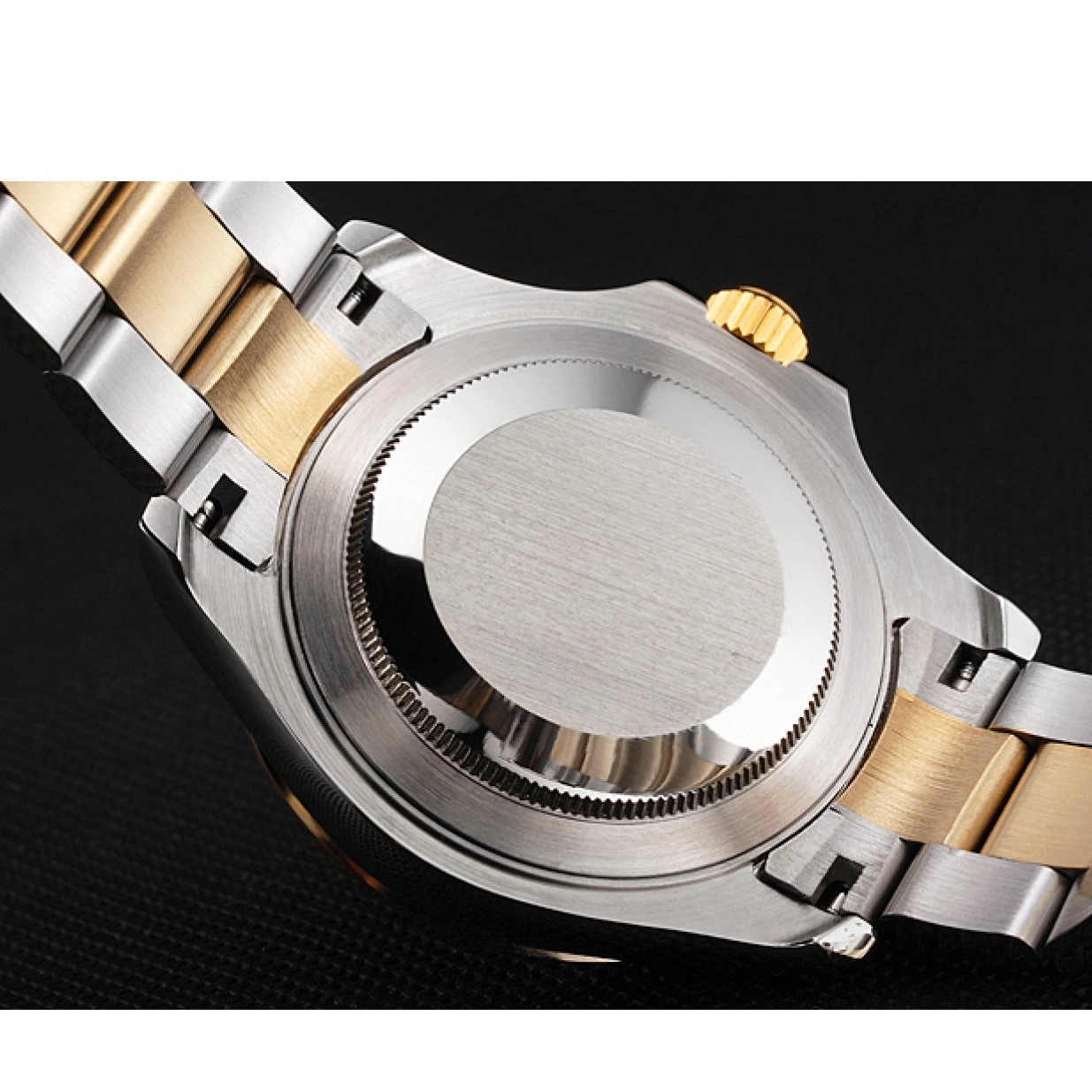 Affordable Bezel Steel Champagne Tone Stainless Bracelet Gold Yacht-Master Swiss Rolex Case Two Dial 0216