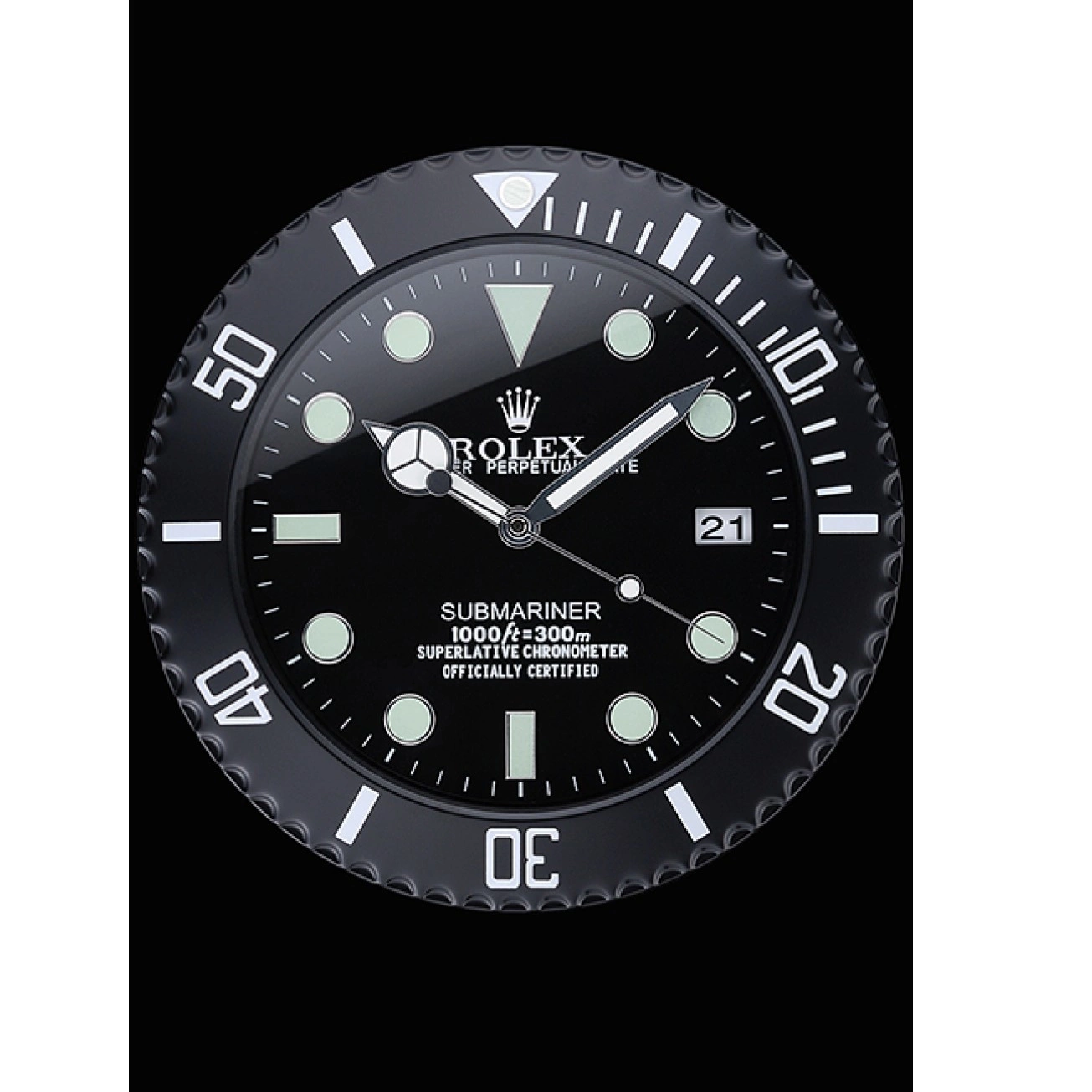 Affordable 622474 Black Clock Wall Rolex Submariner 0212