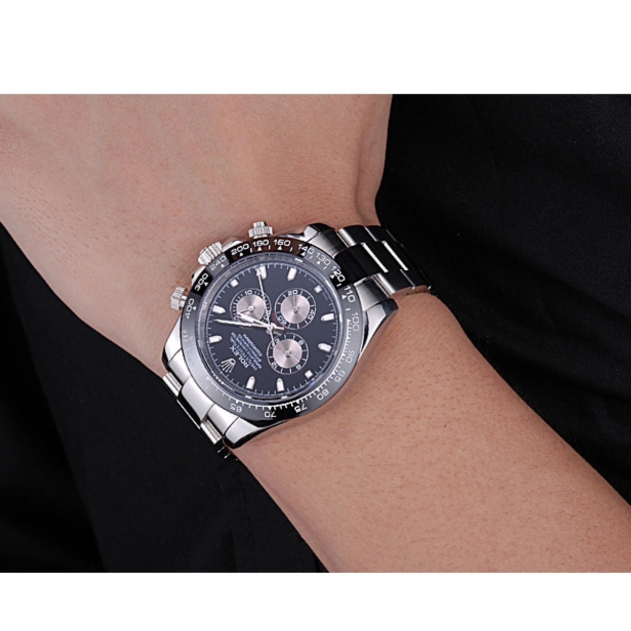 Affordable Stainless Dial 622543 Rolex Cosmograph Black Steel Daytona Bracelet 0220