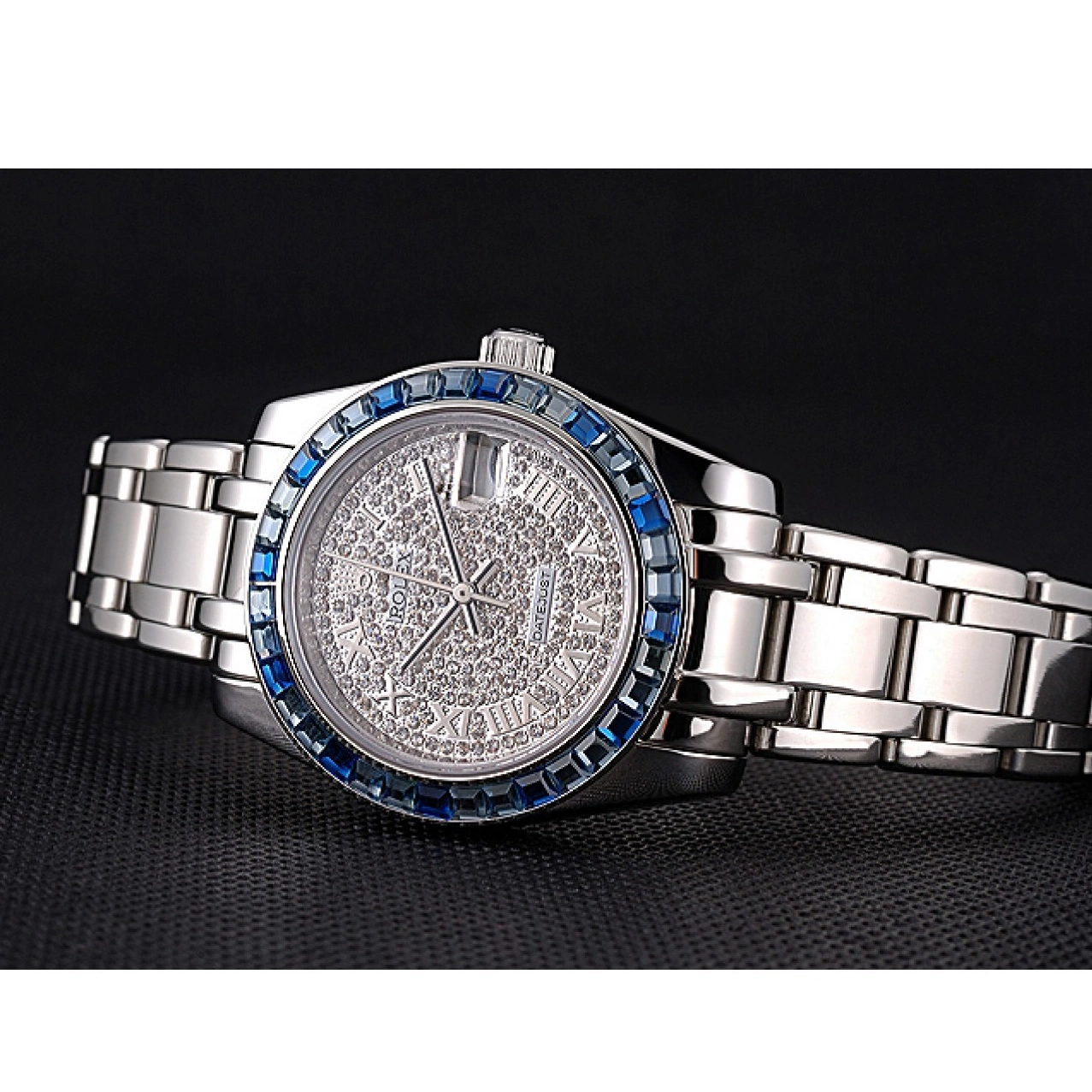 Affordable Datejust Dial And Blue Diamond Rolex 622834 Case Steel Bezel Bracelet Jewels Stainless 0209