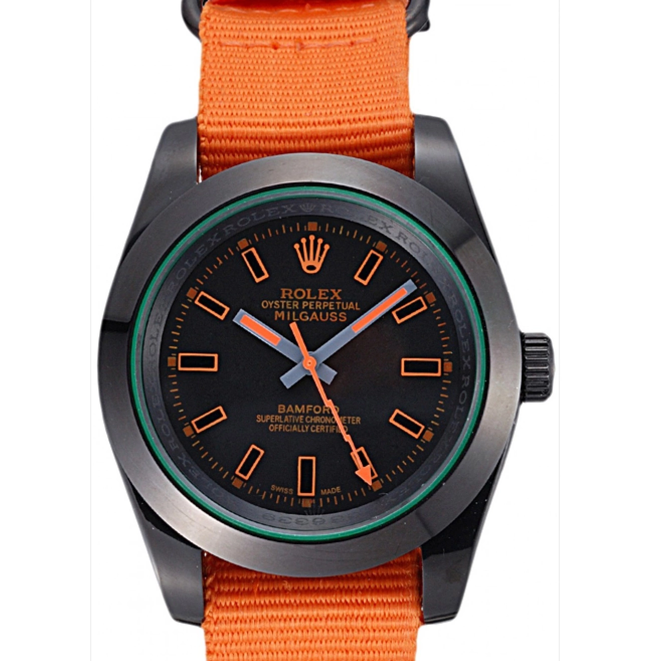 Cheap 622003 Milgauss Strap Nylon Bamford Orange Rolex 0222