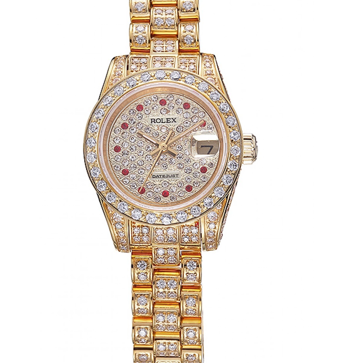 Affordable DateJust Rolex Gold Diamond 622024 Dial Swiss 0220