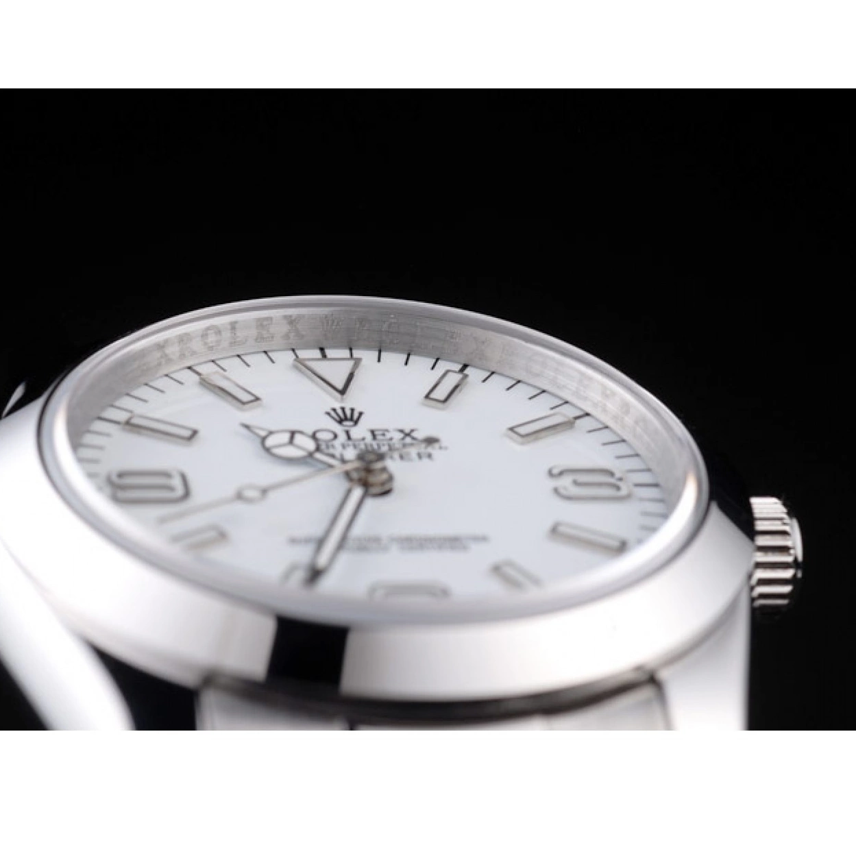 Affordable Steel Explorer Dial Polished 98086 Rolex Stainless White 0217