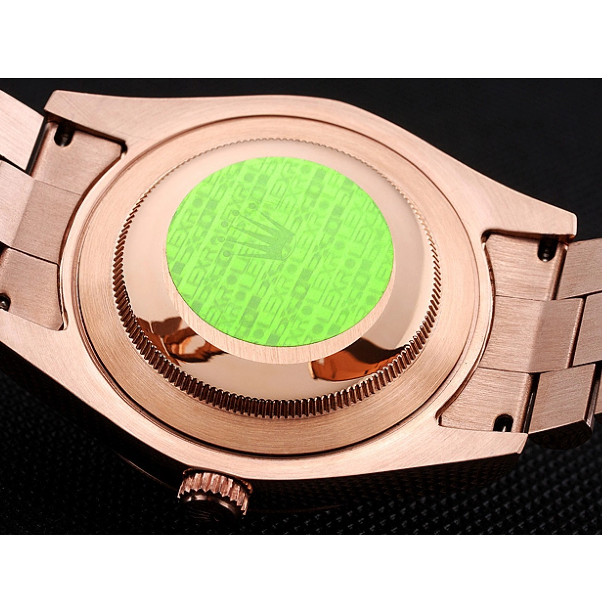 Affordable Swiss And Day Rose Etched Bracelet Rose Date Gold Dial 40 Gold Rolex Case 0208