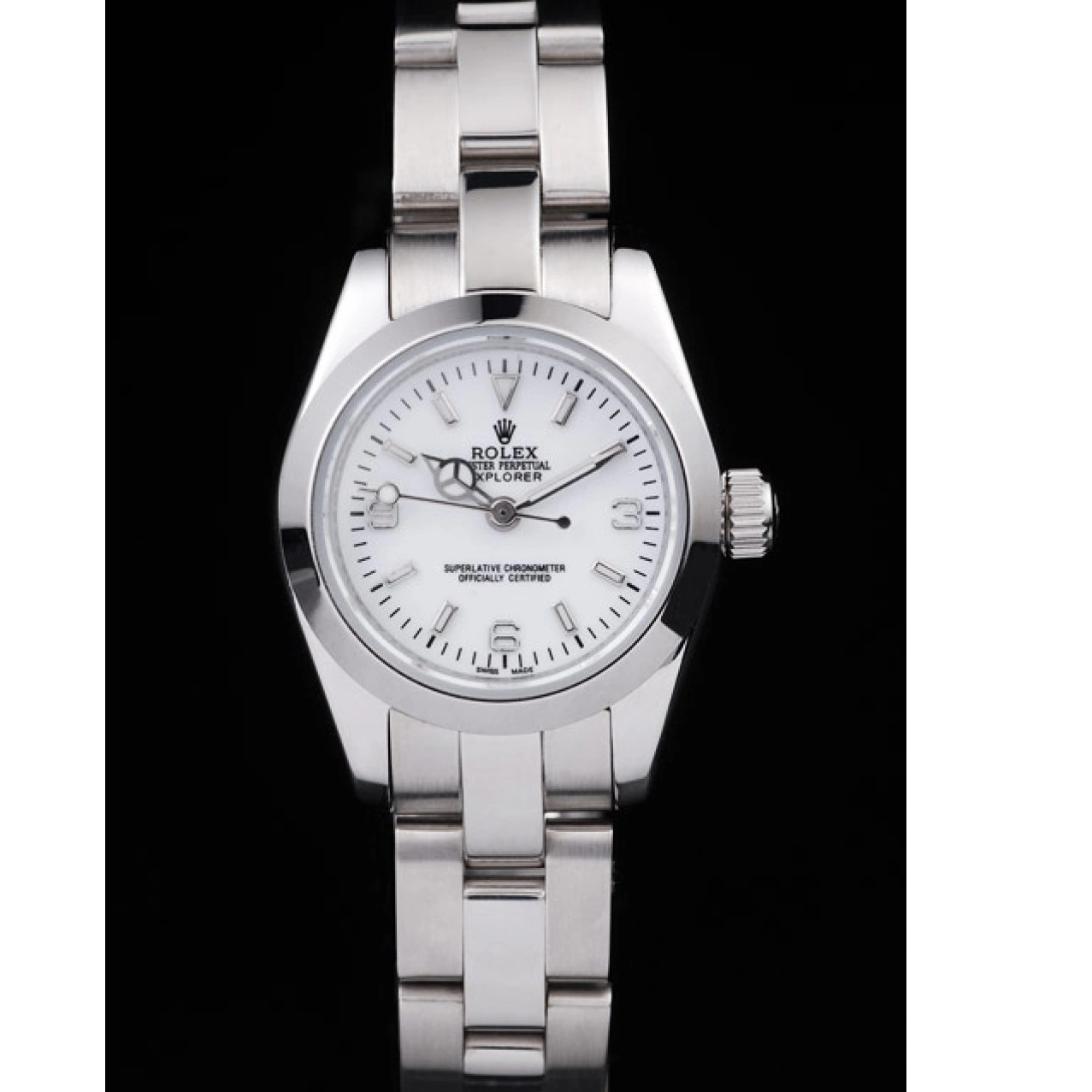 Cheap Stainless Explorer 98088 White Polished Rolex Steel Dial 0224