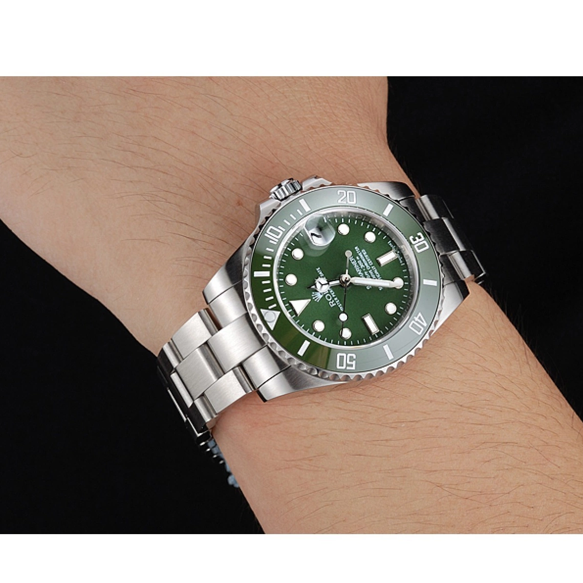 Cheap Dial Steel Stainless Bracelet 1454151 Rolex Submariner Green 0215