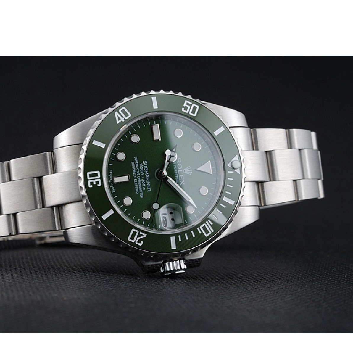 Affordable 1454151 Steel Green Bracelet Stainless Submariner Dial Rolex 0223