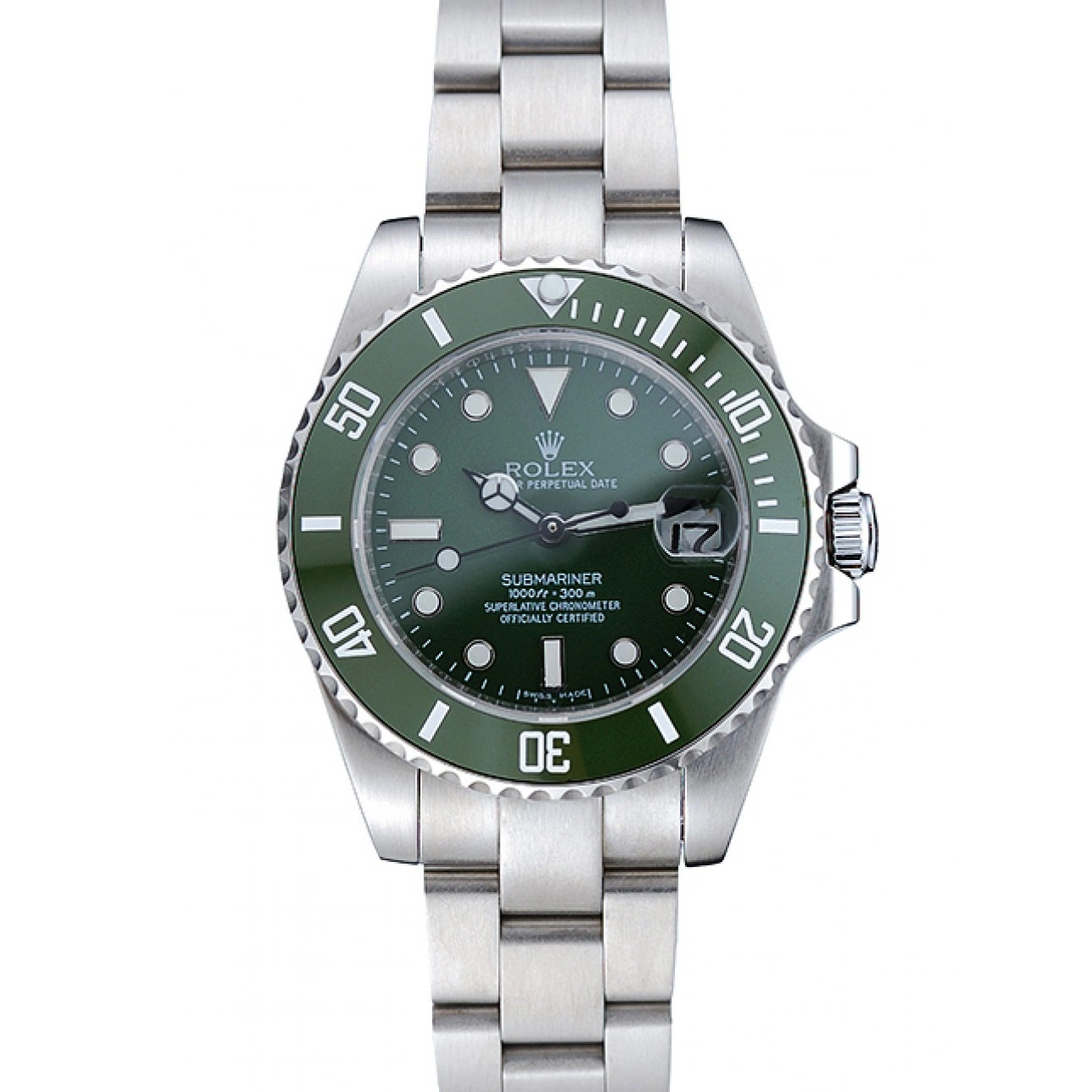 Affordable 1454151 Steel Green Bracelet Stainless Submariner Dial Rolex 0223