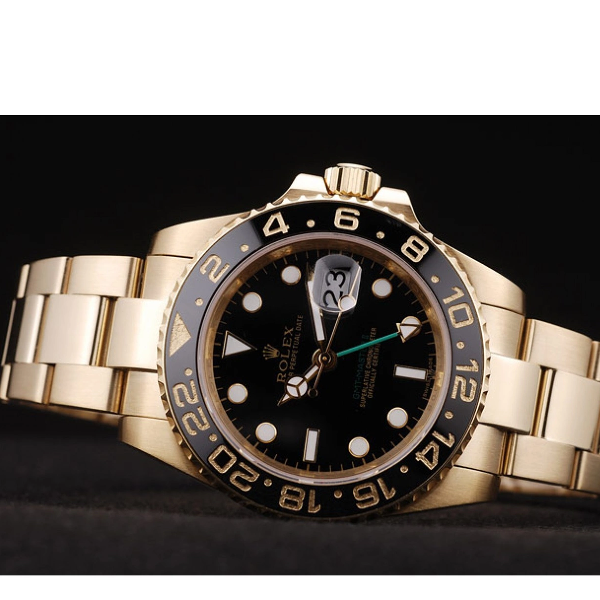 Affordable 98228 GMT Bezel Rolex Black Dial Black II Master Ceramic 0217