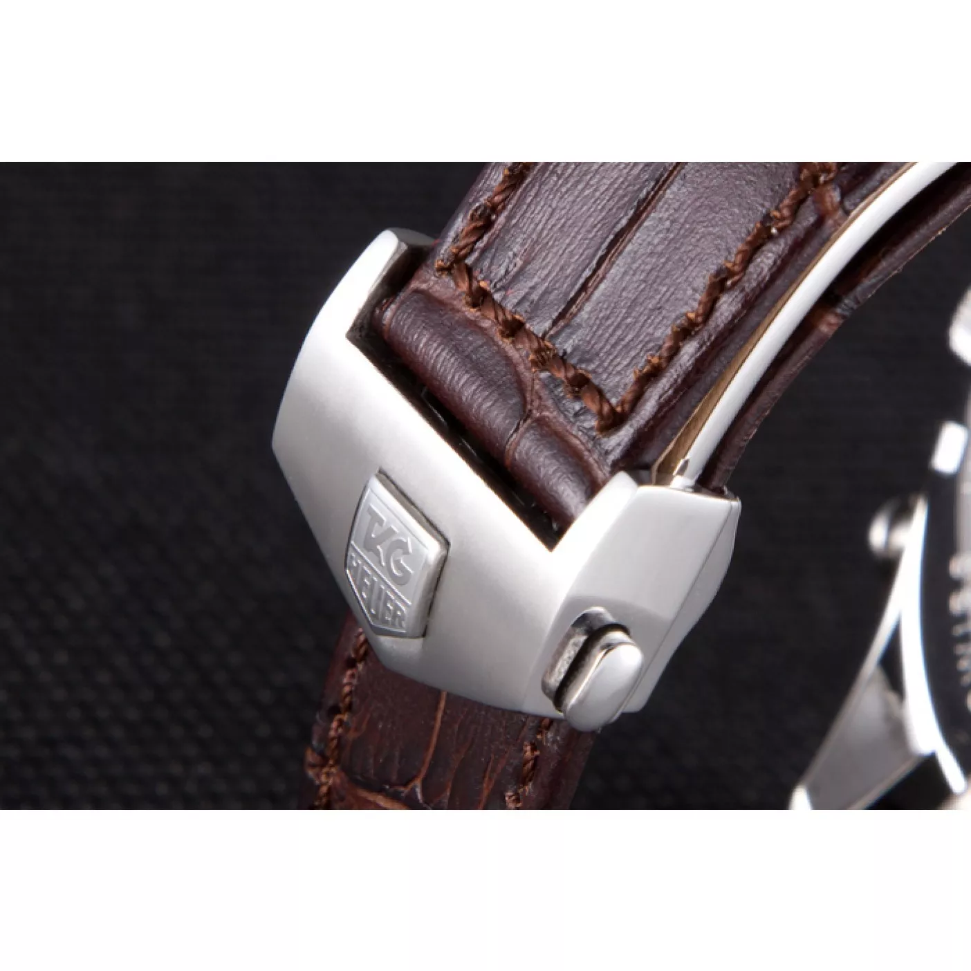 Affordable Tag Heuer Carrera Mikrograph Limited Edition Brown Leather Strap 7916 0201