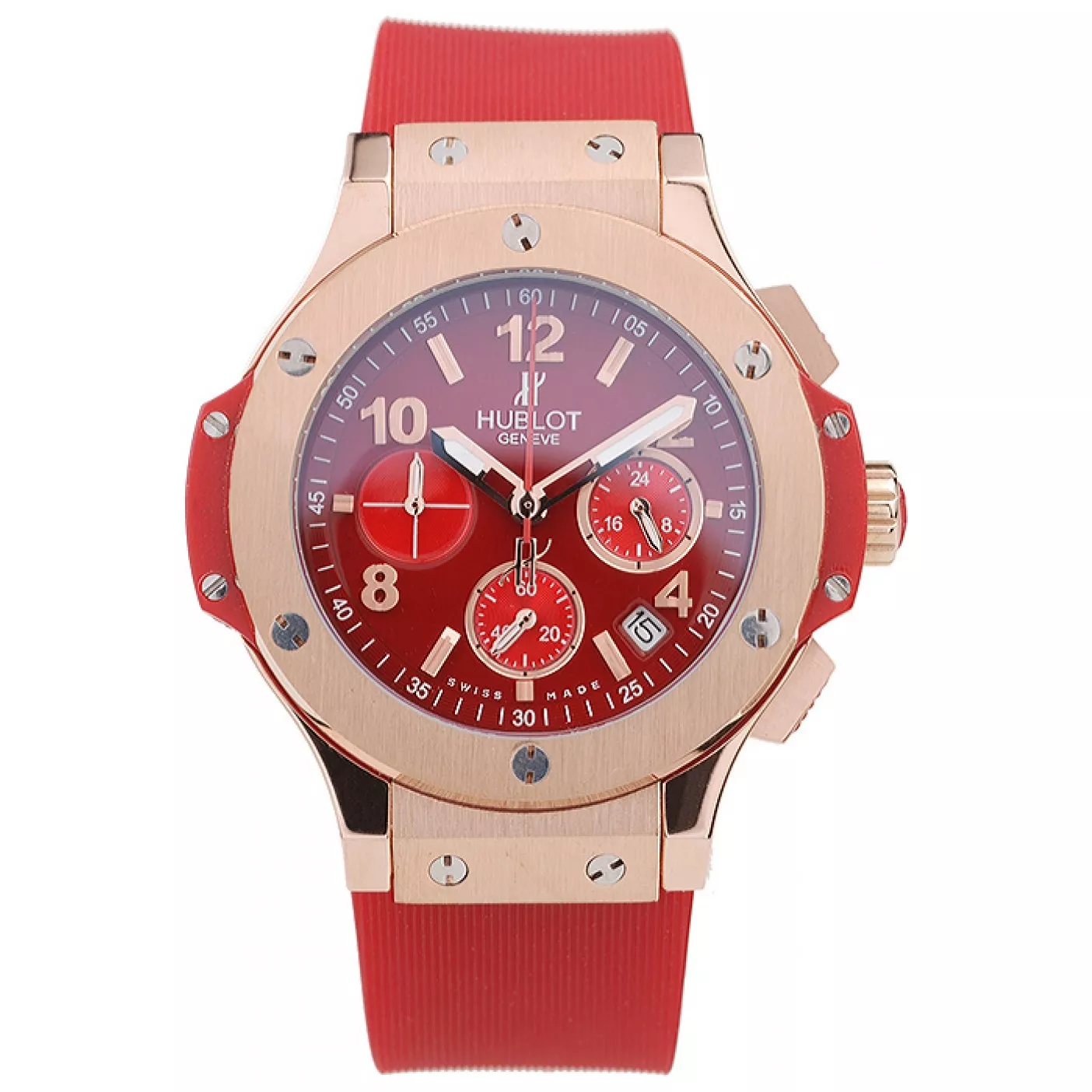 Cheap Hublot Big Bang Red Strap Red Dial Watch 98069 0201