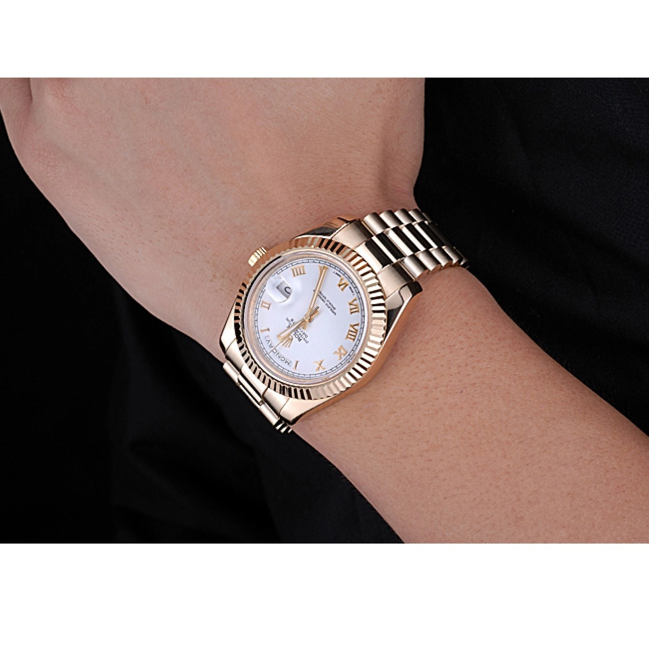 Affordable White Bracelet 622546 Dial Day-Date Gold Rolex 0216