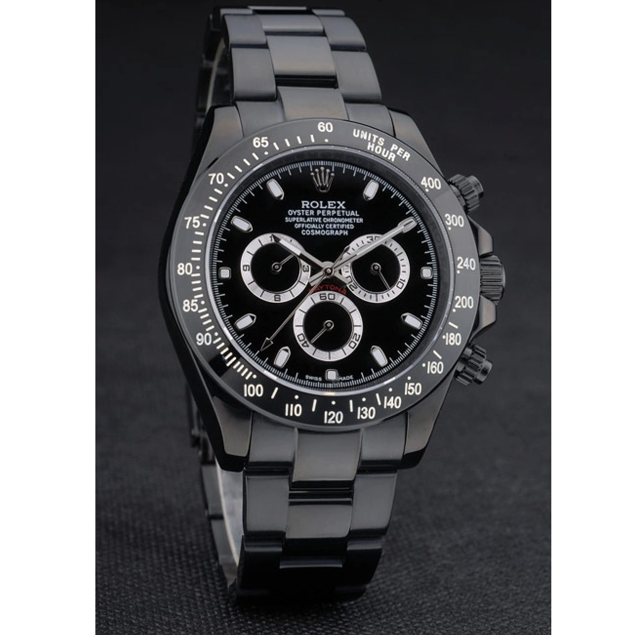 Affordable Steel Black Tachymeter Dial 80247 Plated Daytona Black Rolex Ion Stainless Strap Black 0210