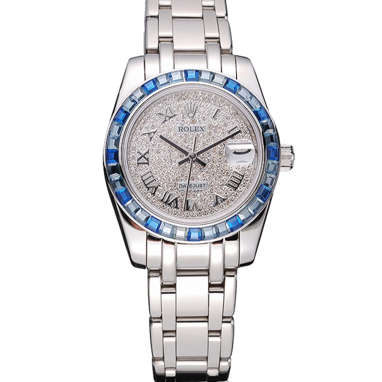 Affordable Datejust Dial And Blue Diamond Rolex 622834 Case Steel Bezel Bracelet Jewels Stainless 0209