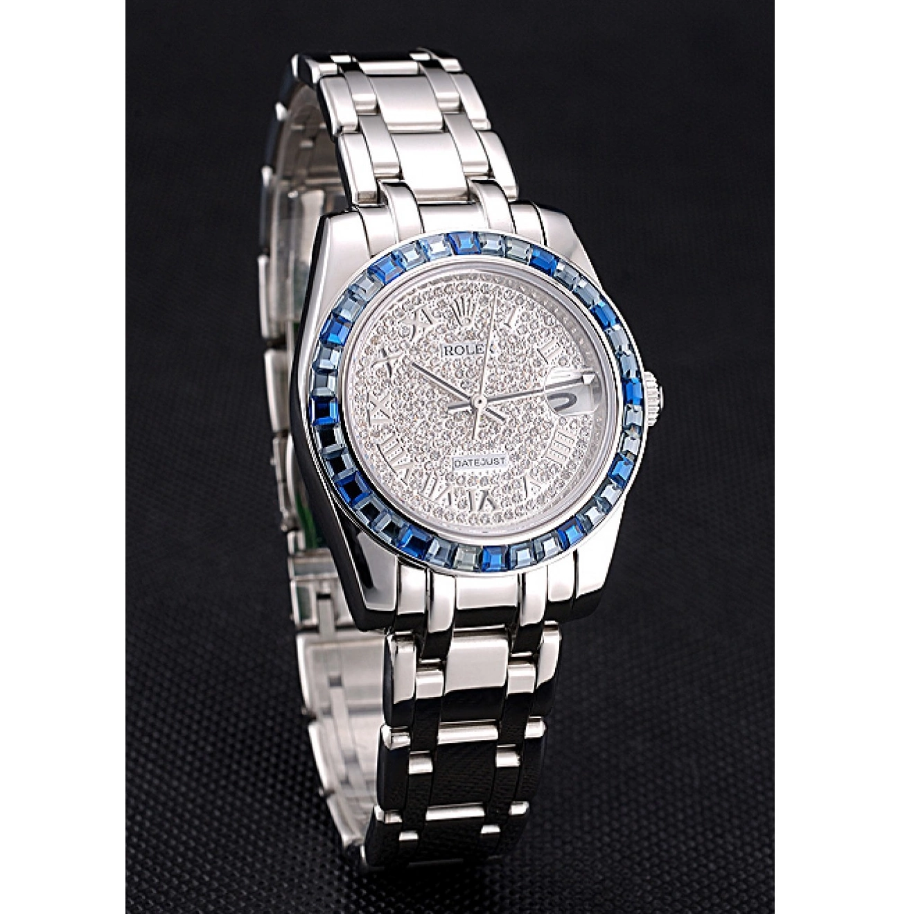 Affordable Datejust Dial And Blue Diamond Rolex 622834 Case Steel Bezel Bracelet Jewels Stainless 0209