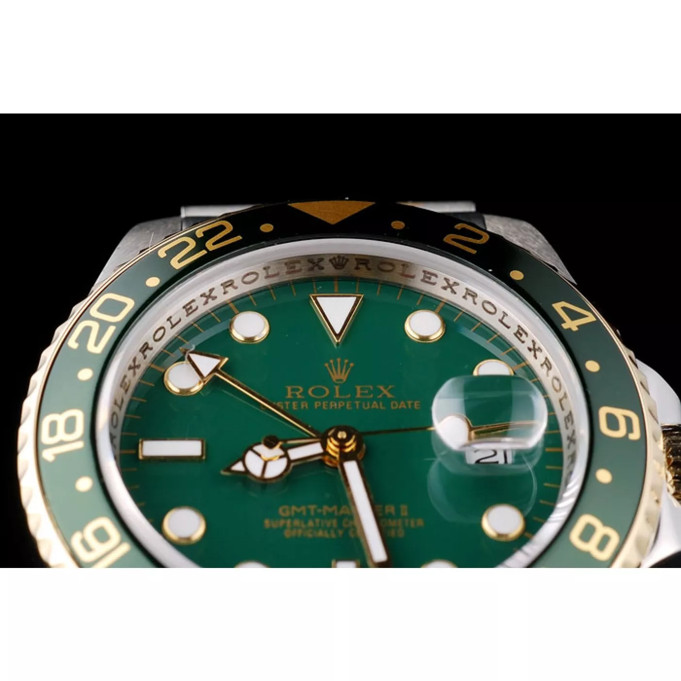 Cheap Rolex GMT Master II Green Ceramic Bezel Green Dial Watch 0204