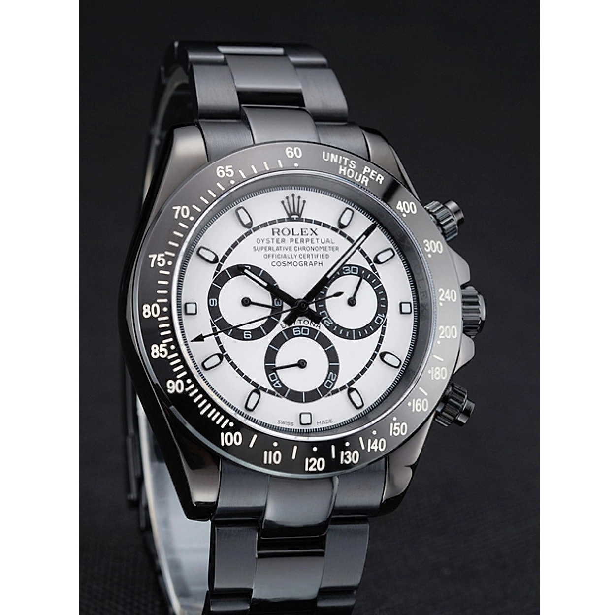 Affordable Bracelet Case And Stainless 1454249 Daytona Black Dial And Black Steel Cosmograph Rolex White 0214