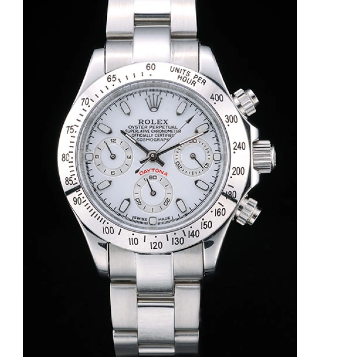 Cheap Steel Case Stainless White Lady Rolex Daytona Dial Tachymeter 0217