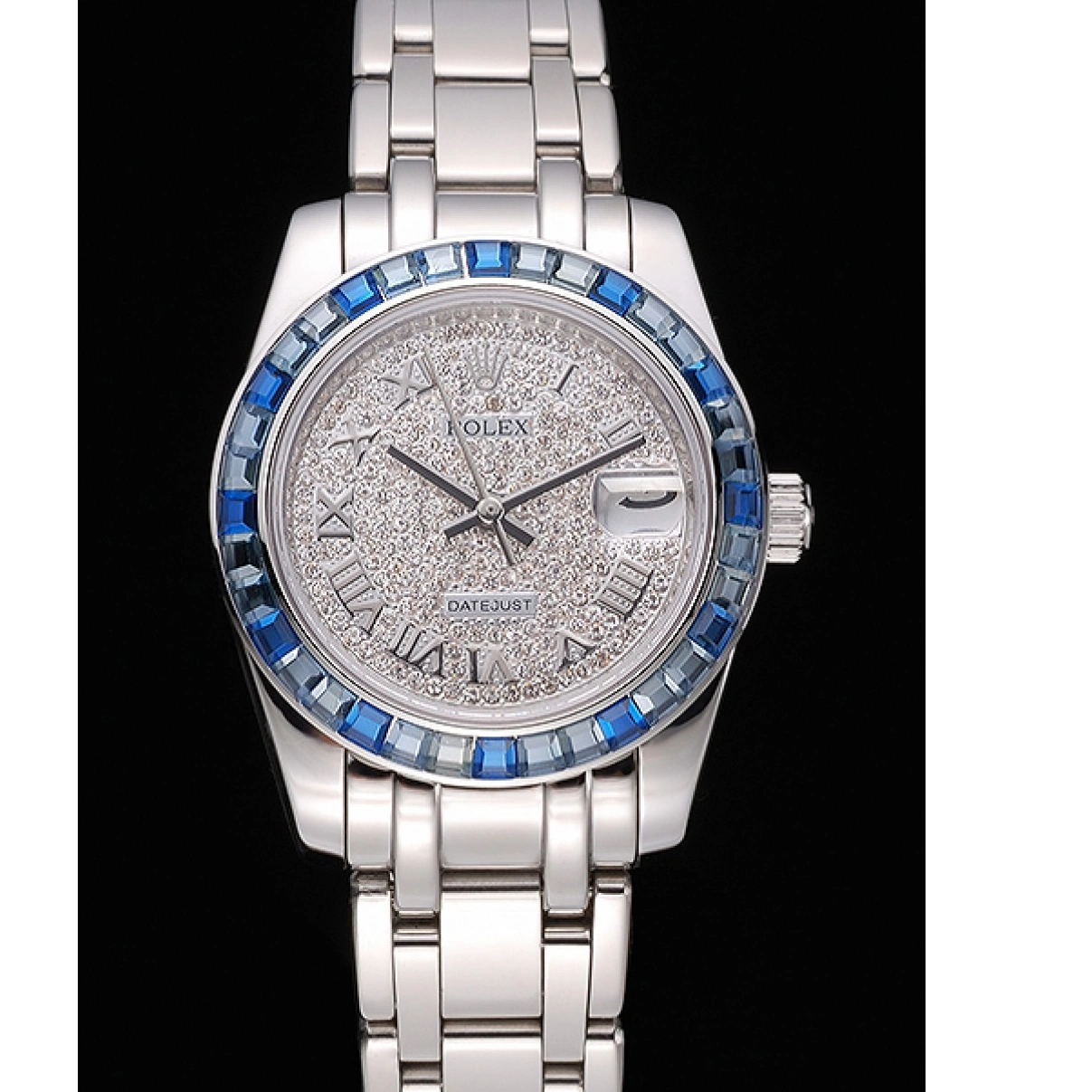 Affordable Datejust Dial And Blue Diamond Rolex 622834 Case Steel Bezel Bracelet Jewels Stainless 0209