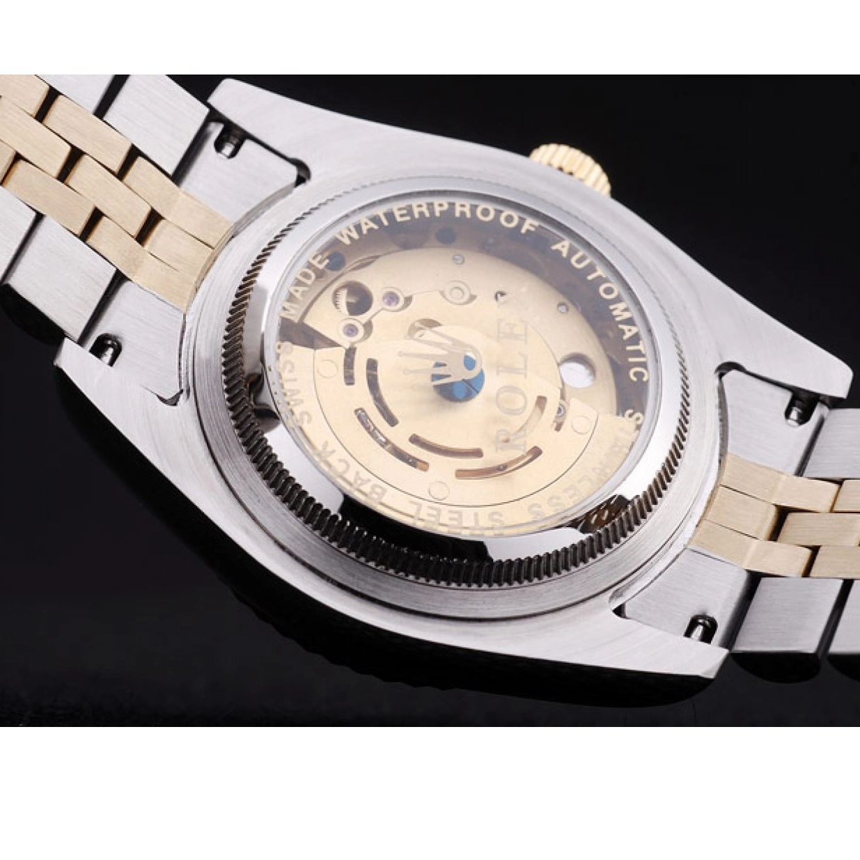 Affordable Gold Ribbed Datejust Dial Bezel 7450 Rolex 0214