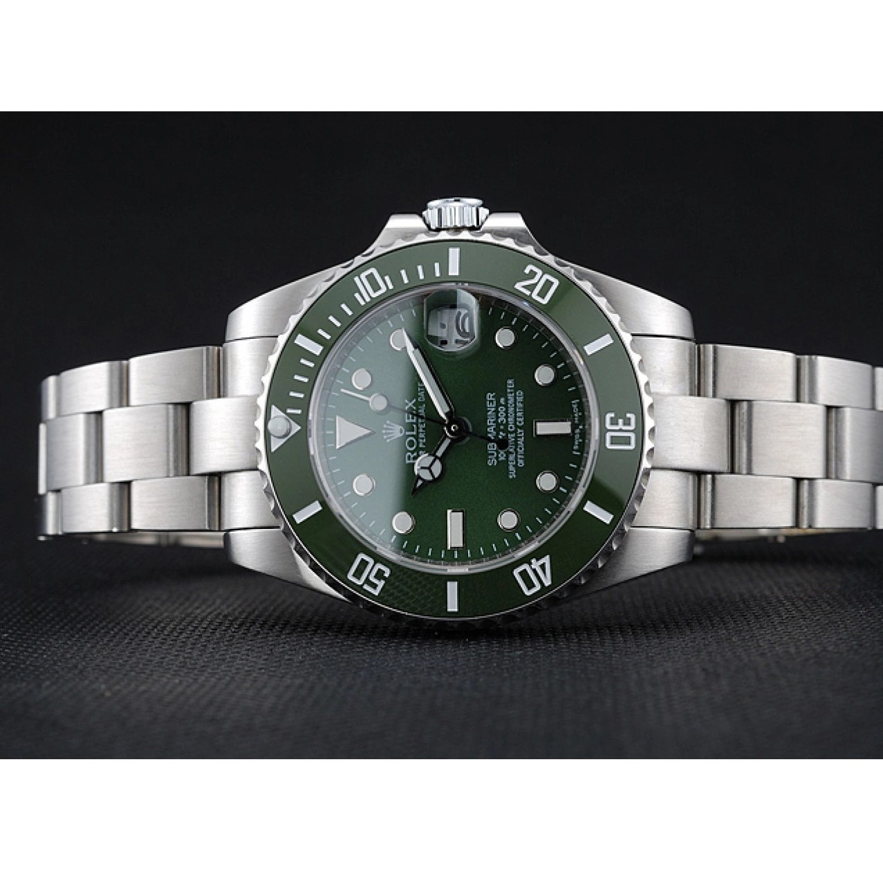 Affordable 1454151 Steel Green Bracelet Stainless Submariner Dial Rolex 0223