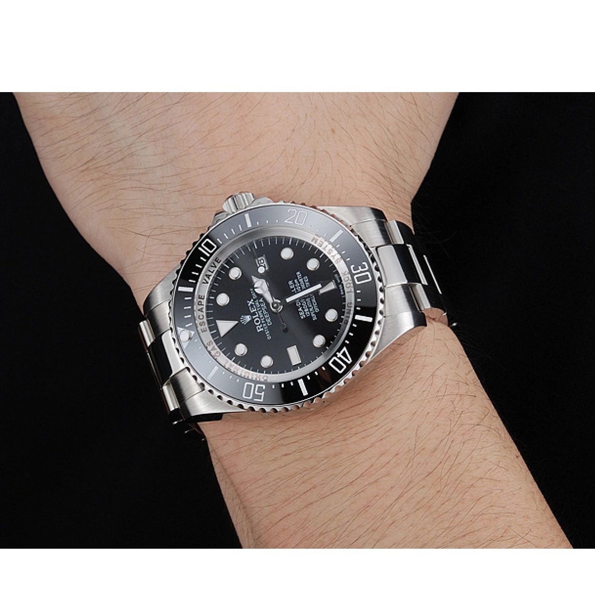 Affordable Watch Dial Sky Black Stainless Bracelet Steel Rolex Dweller 0218