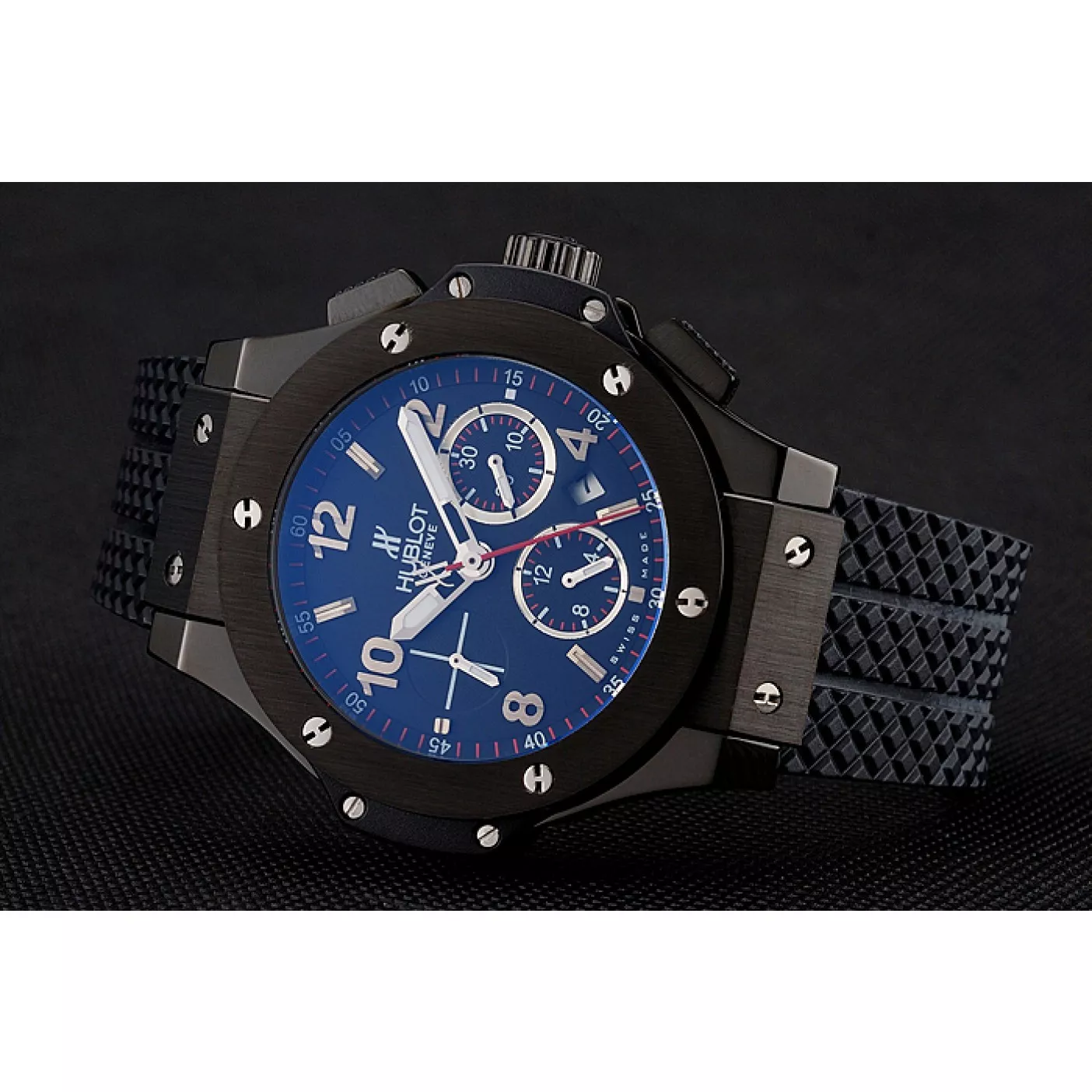 Affordable Swiss Hublot Big Bang Black Dial Black Case Black Rubber Bracelet 1453901 0201