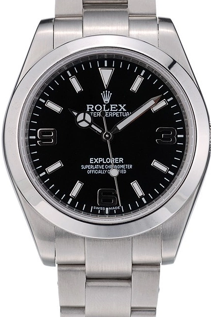 Affordable Dial Black 41984 Rolex Bezel Explorer Stainless Steel 0218