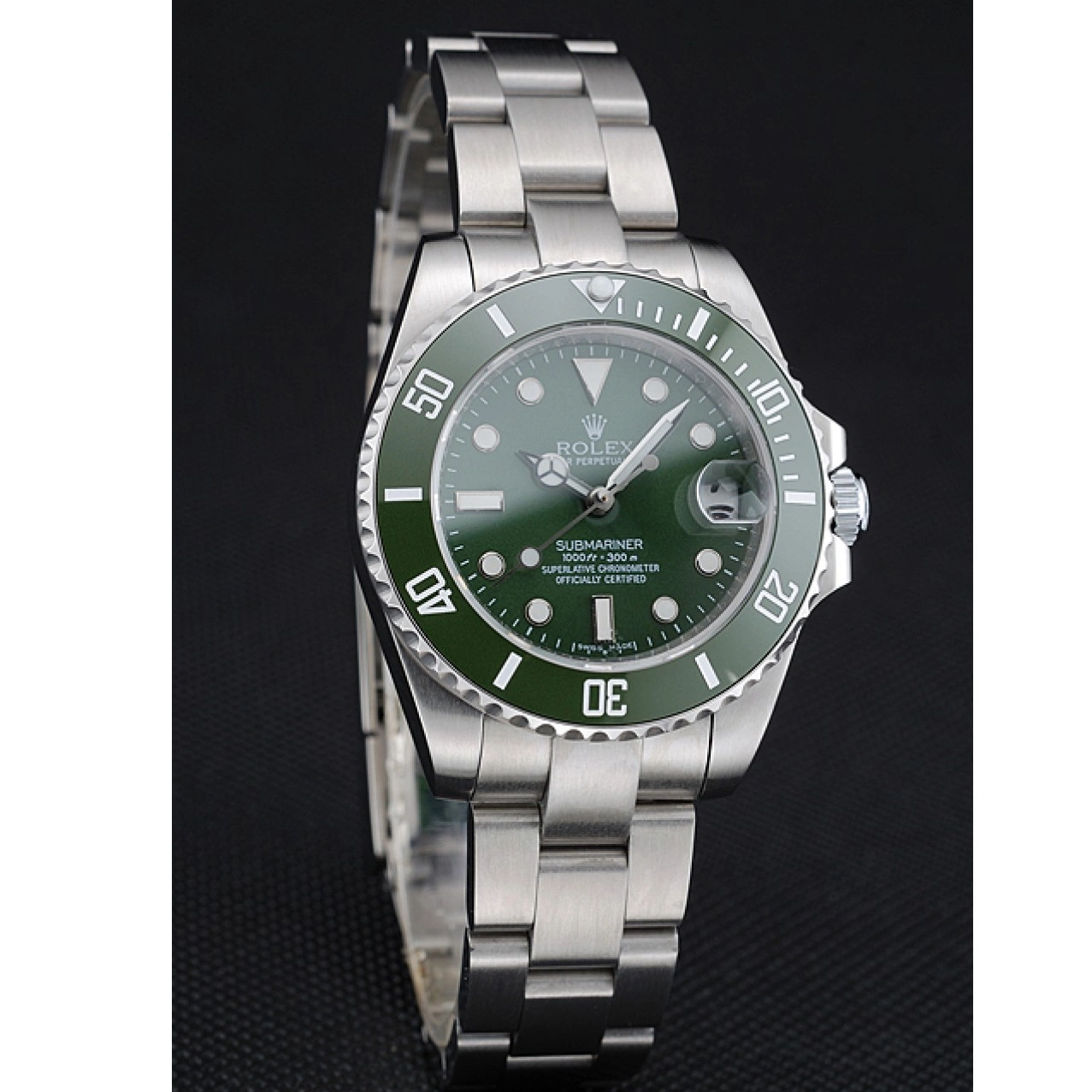 Affordable 1454151 Steel Green Bracelet Stainless Submariner Dial Rolex 0223