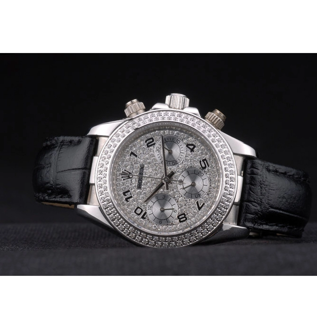 Affordable Crystal Crystal Rolex Case Bezel Stainless Steel Studded Daytona Lady Studded Dial 0227