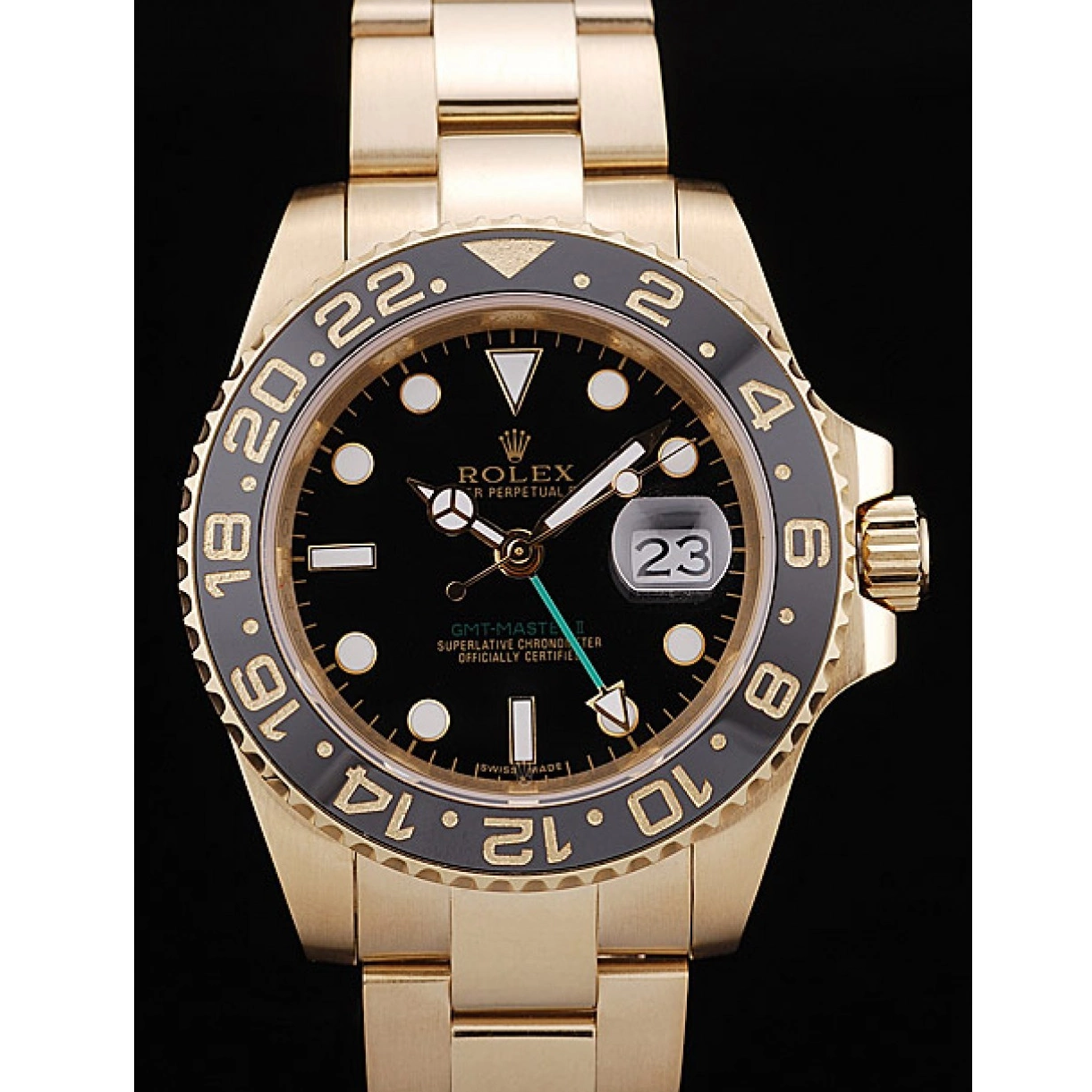 Affordable 98228 GMT Bezel Rolex Black Dial Black II Master Ceramic 0217