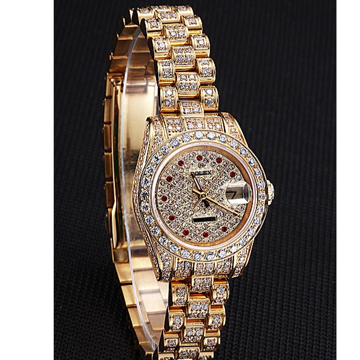 Affordable DateJust Rolex Gold Diamond 622024 Dial Swiss 0220