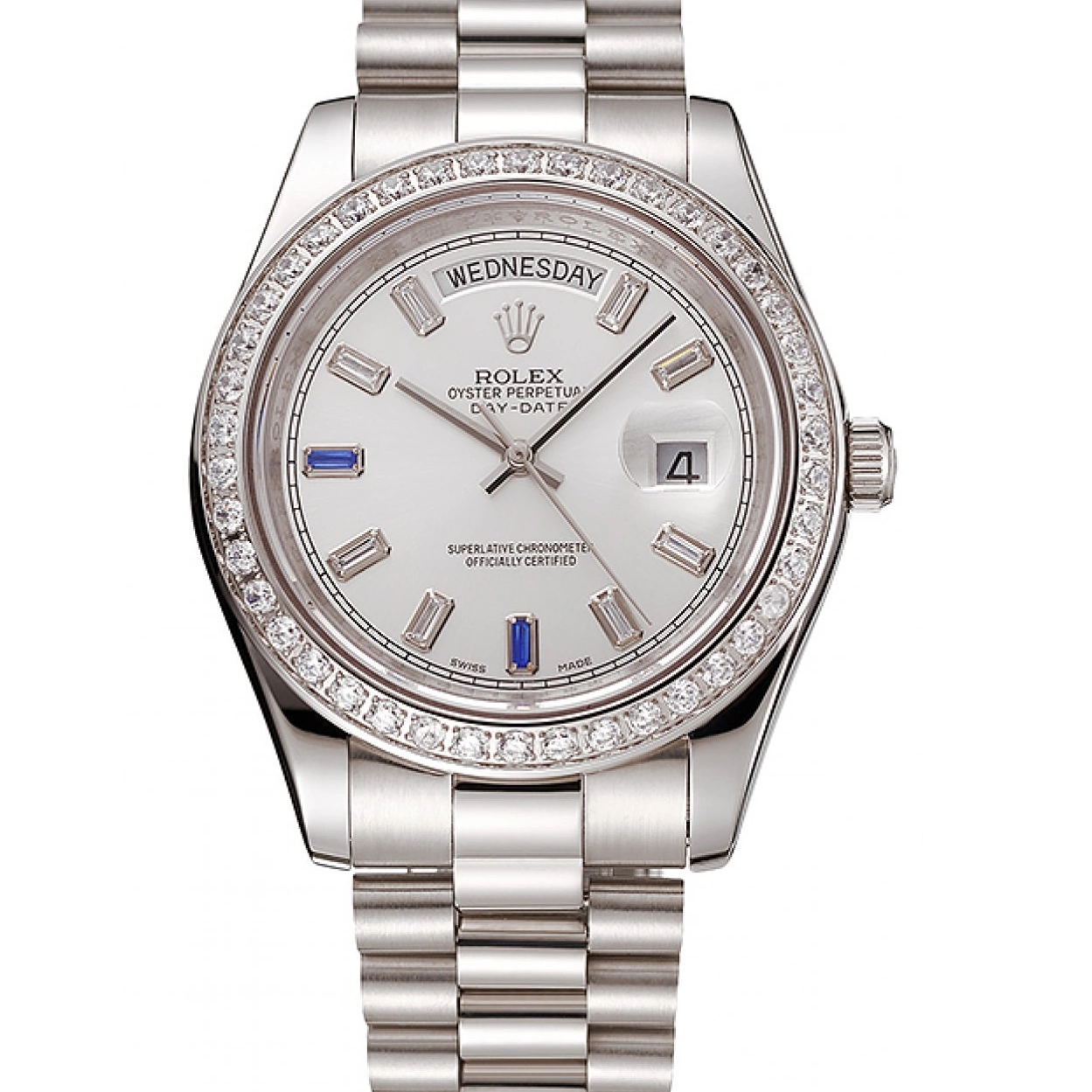 Affordable Staineless Day-Date 1454109 Bracelet Steel Diamonds Rolex Bezel Swiss 0227