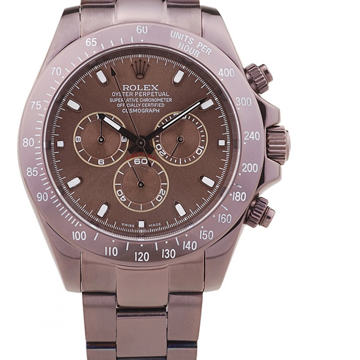 Affordable Copper Stainless 7477 Steel Rolex Daytona Dial Brown Bezel 0218