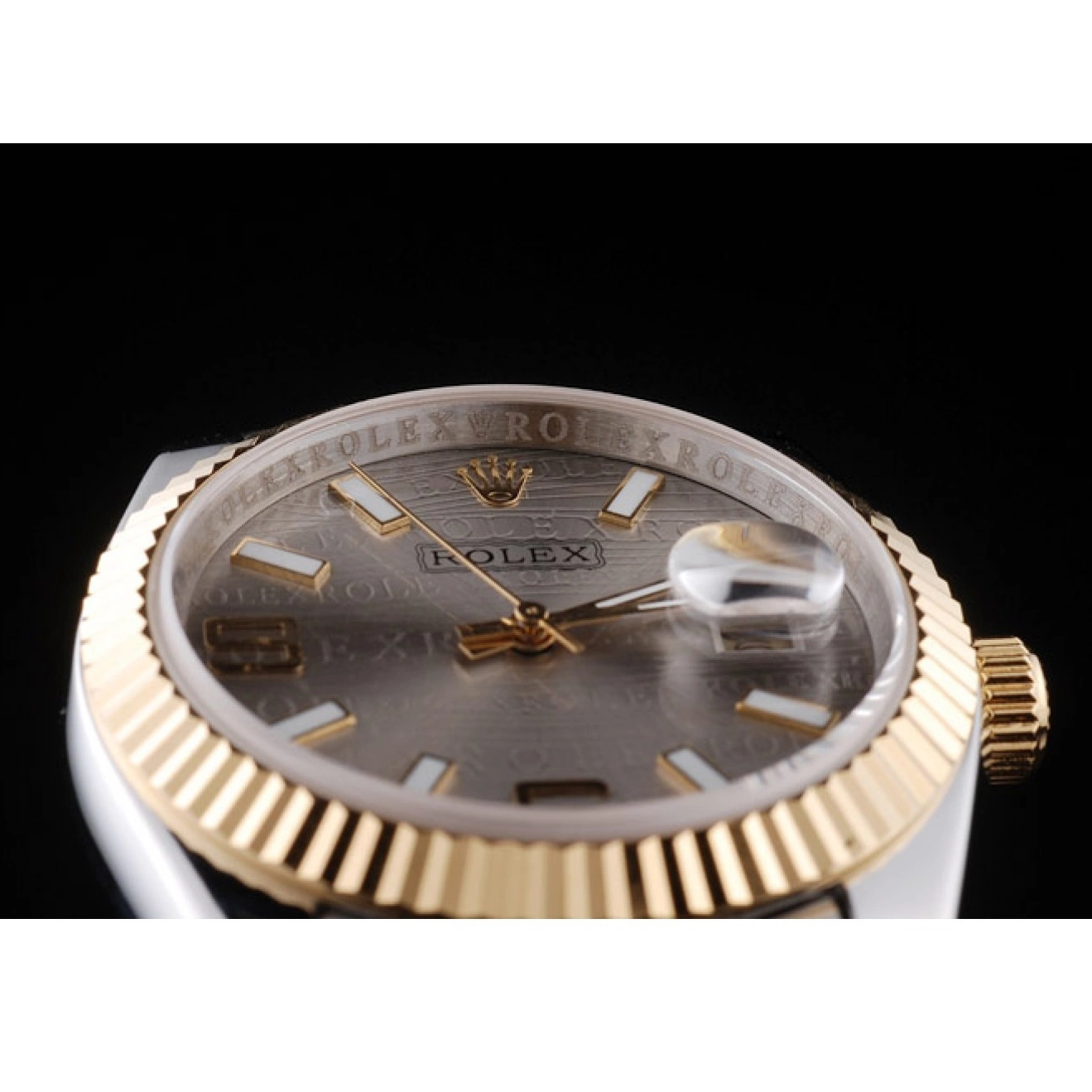 Affordable DateJust Dial Tone Two Gold Stainless 18k Plated Steel Silver 98085 Rolex 0222