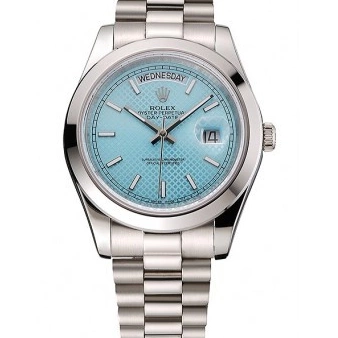 Affordable Swiss Bracelet Steel Blue Rolex Platinum Day Date 40 Stainless Ice And Dial Case 0220