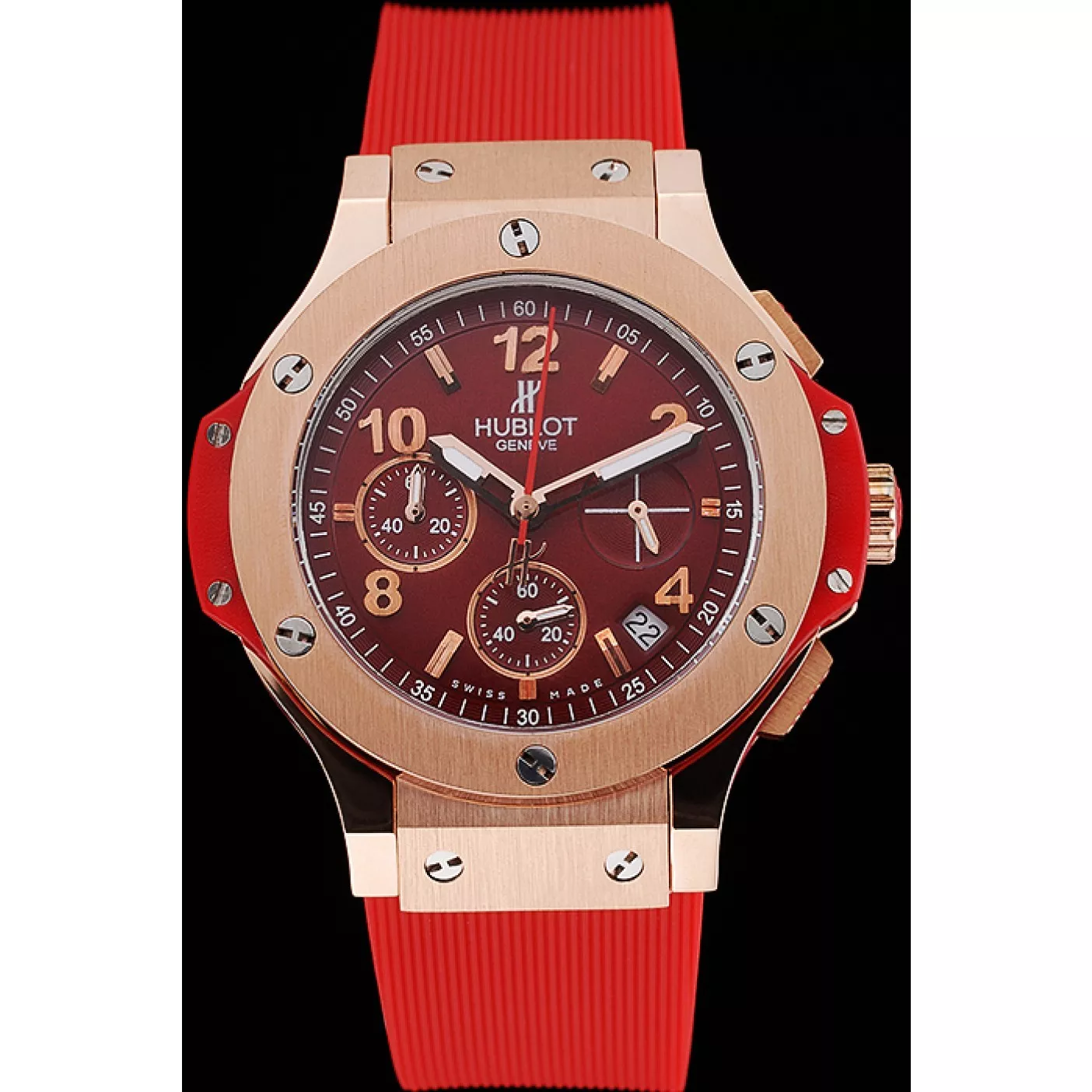 Cheap Hublot Big Bang Red Strap Red Dial Watch 98069 0201