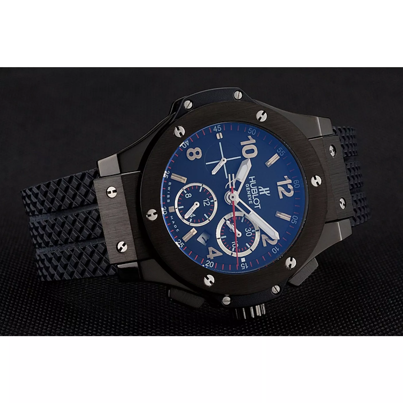 Affordable Swiss Hublot Big Bang Black Dial Black Case Black Rubber Bracelet 1453901 0201