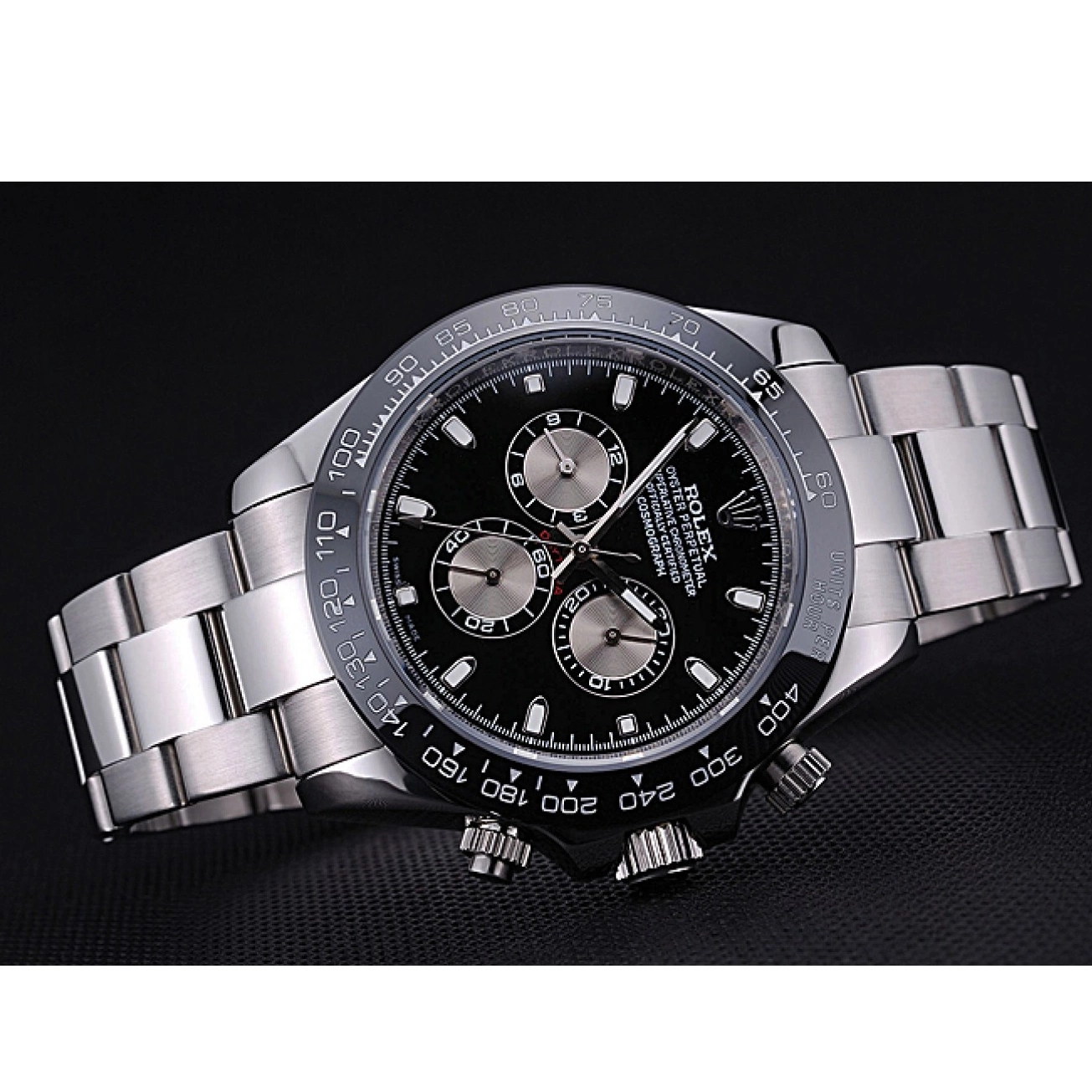 Affordable Steel 622543 Rolex Black Bracelet Dial Stainless Cosmograph Daytona 0214