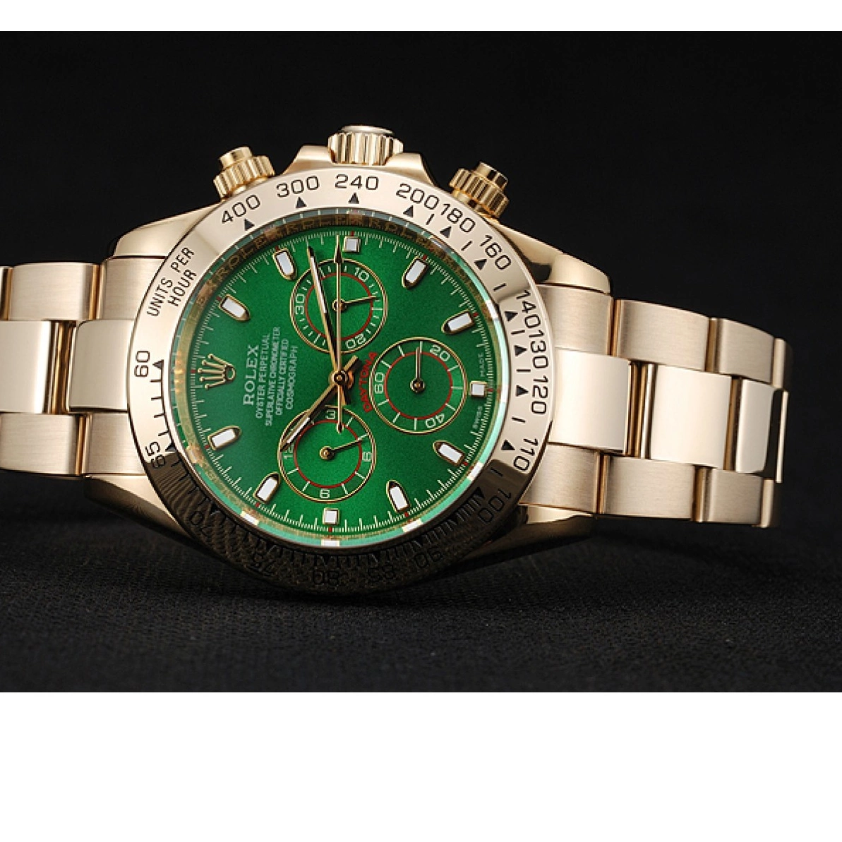 Cheap Dial Green Bracelet Rolex 1454244 Case Daytona And Cosmograph Gold 0219